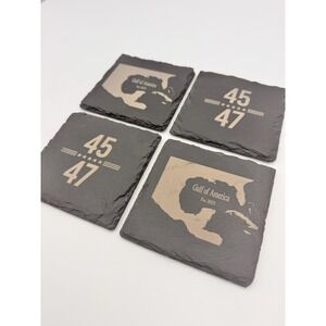 Gulf of America 45&47 Slate Coasters